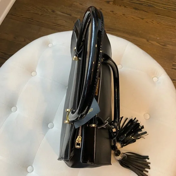 BEBE 🆕BLACK SATCHEL/CROSSBODY WITH BAG - Picture 4 of 5